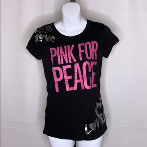 COPY - Pink Victoria’s Secret pink for peace t-shirt-S